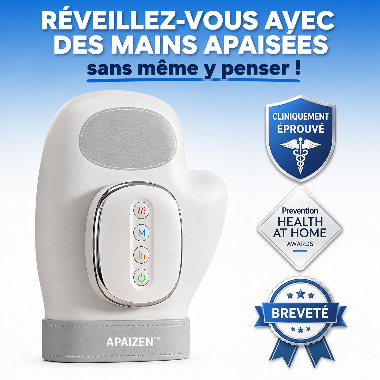 Apaizen™ – Masseur de Mains Chauffant Anti-Douleur