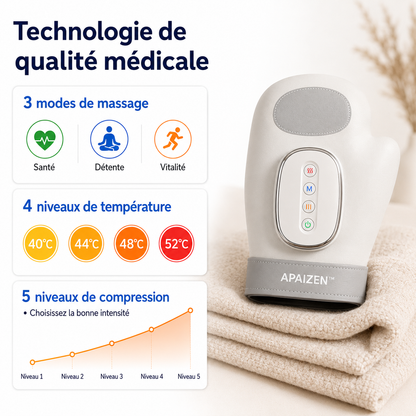Apaizen™ – Masseur de Mains Chauffant Anti-Douleur