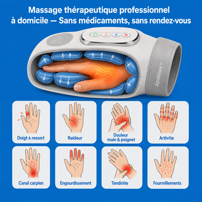 Apaizen™ – Masseur de Mains Chauffant Anti-Douleur