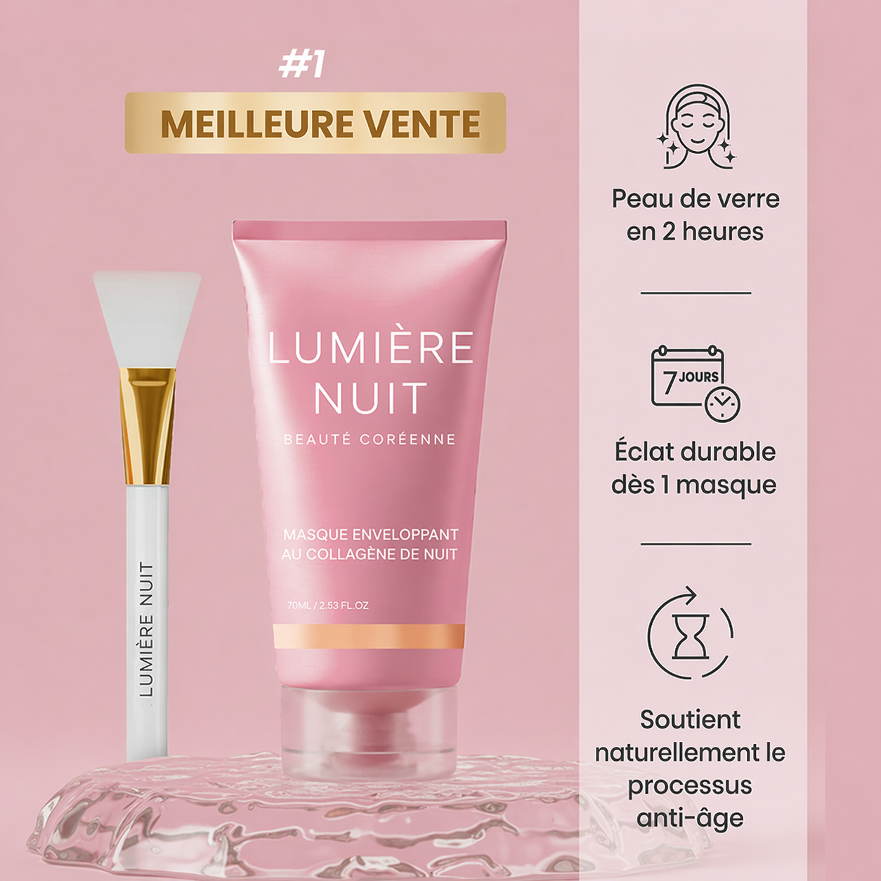 Lumière Nuit™ — Masque collagène éclat nocturne