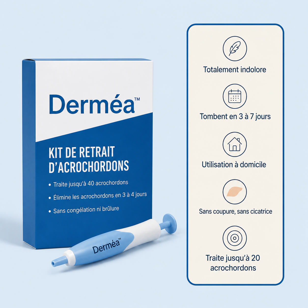 Derméa™ — Kit Anti-Acrochordons Sans Douleur