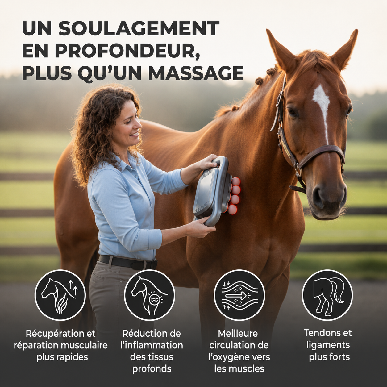 EquiGlow™ — Offrez à votre cheval une récupération d’exception