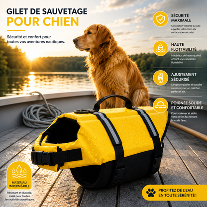 Caniflot™ — La sécurité de votre chien à chaque baignade.