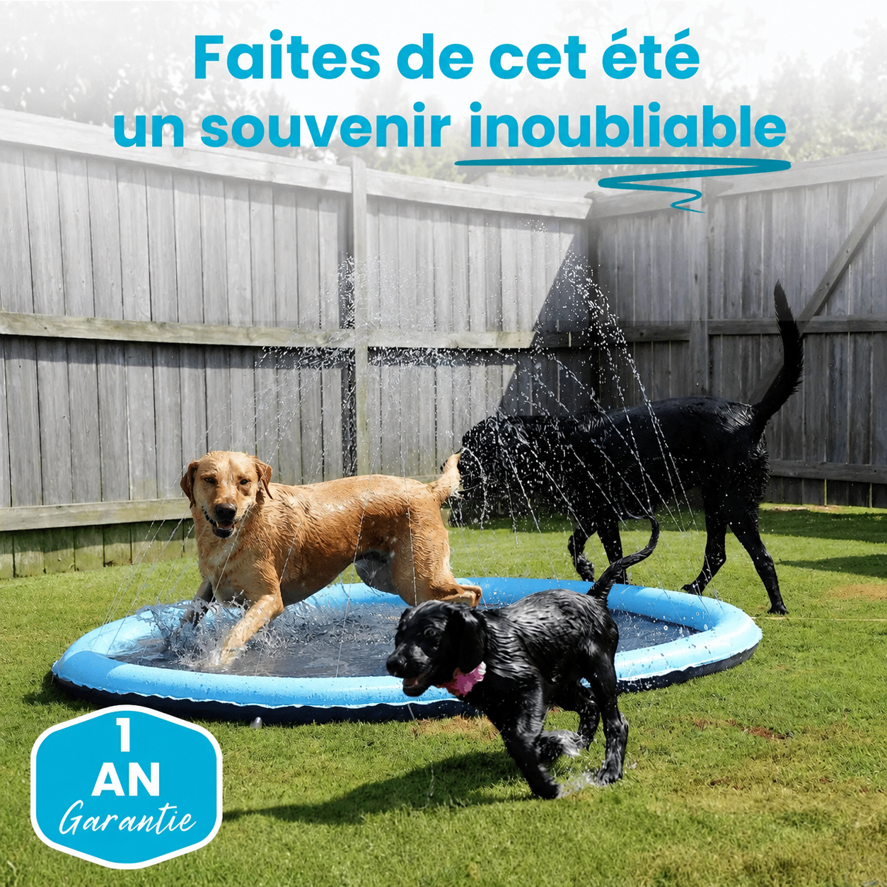 Aquapatte™ — Leur coin fraîcheur préféré tout l’été.