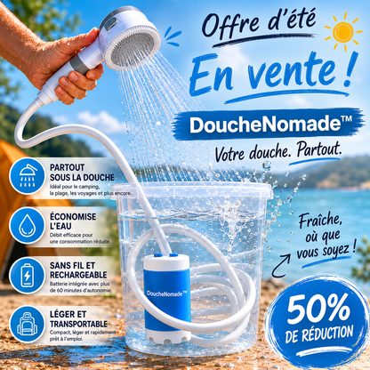DoucheNomade™ — Votre douche, partout.
