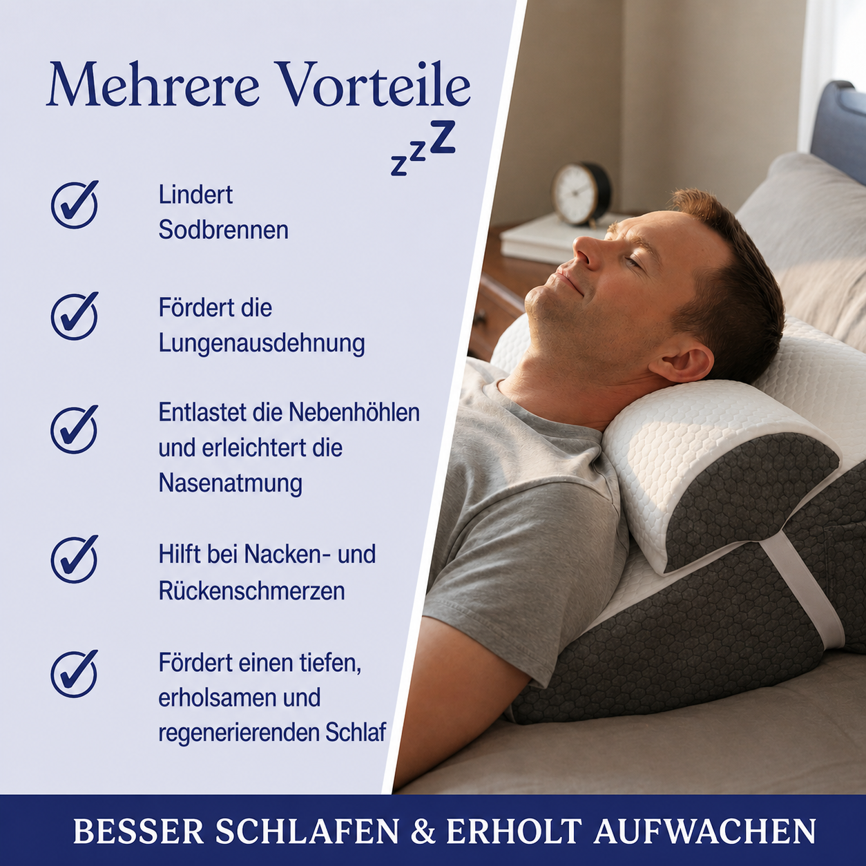 SchlafLift™ — Die ideale Neigung für besseren Schlaf.