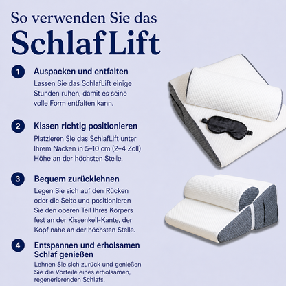 SchlafLift™ — Die ideale Neigung für besseren Schlaf.