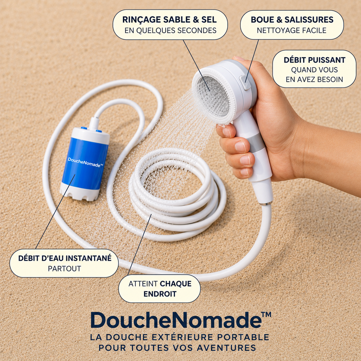 DoucheNomade™ — Votre douche, partout.