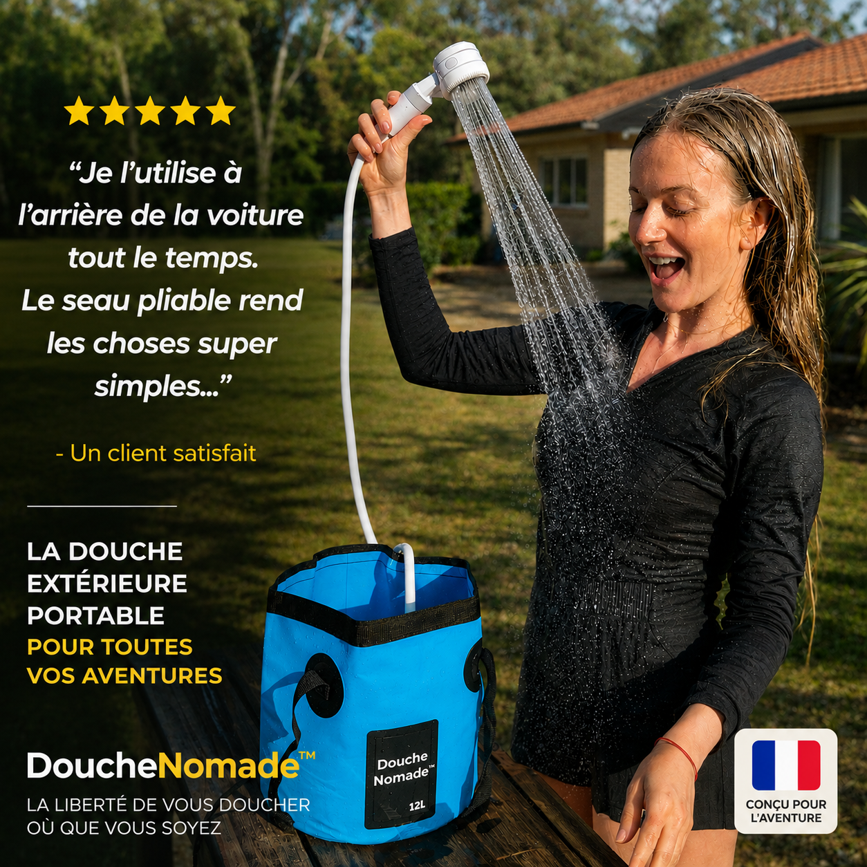 DoucheNomade™ — Votre douche, partout.