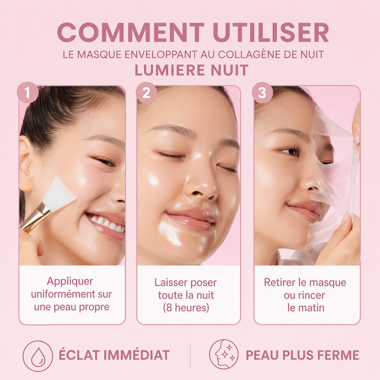 Lumière Nuit™ — Masque collagène éclat nocturne