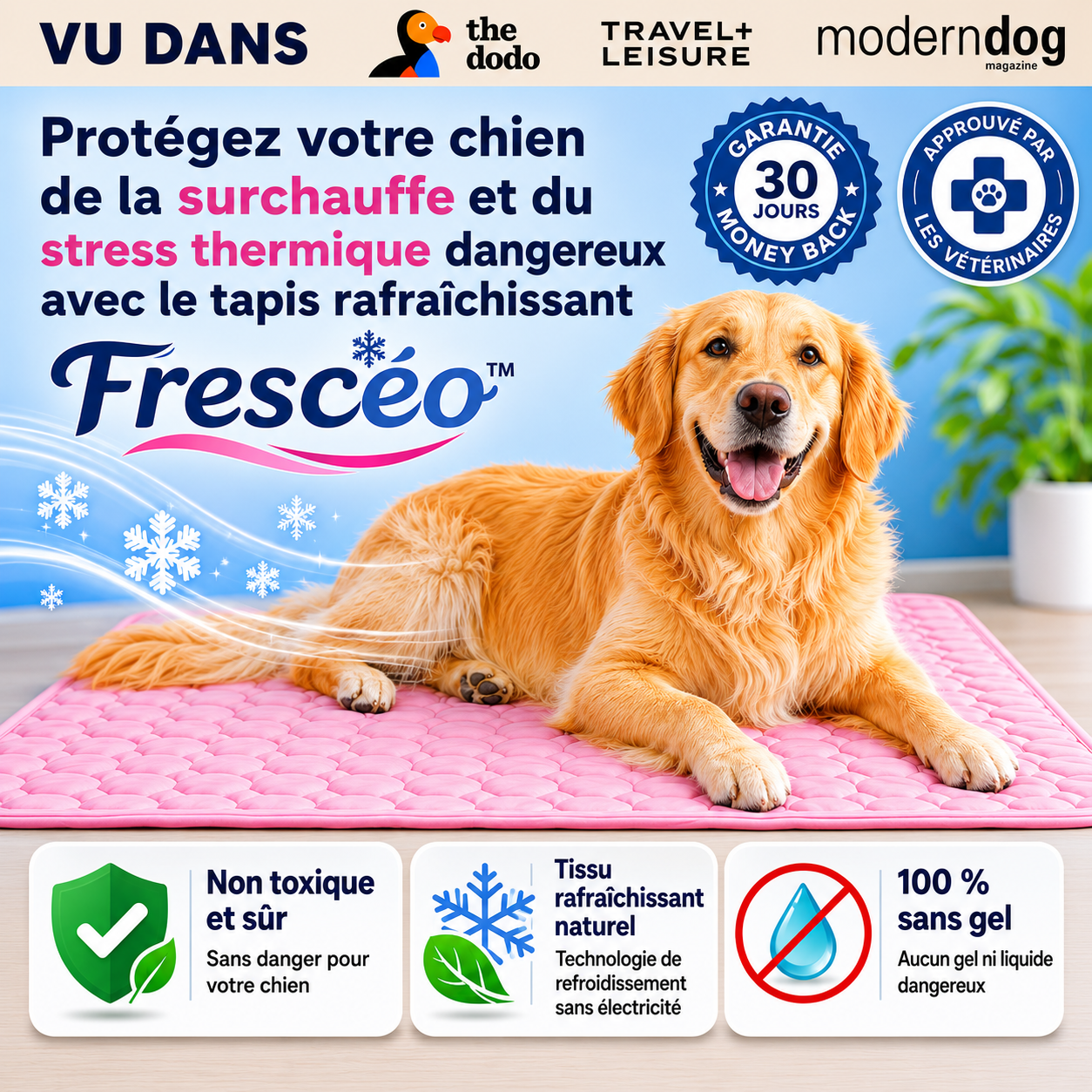 Frescéo™ — Leur endroit préféré pendant les fortes chaleurs.