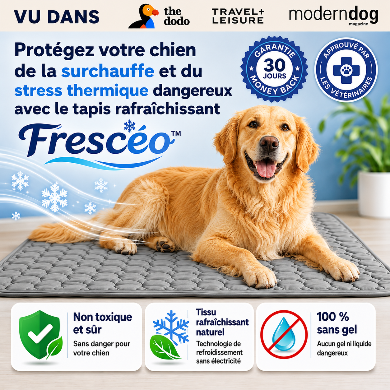 Frescéo™ — Leur endroit préféré pendant les fortes chaleurs.