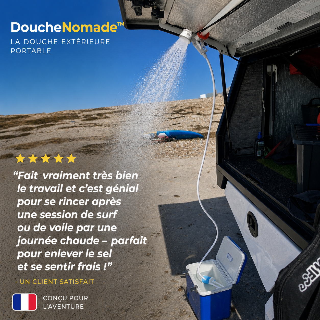 DoucheNomade™ — Votre douche, partout.